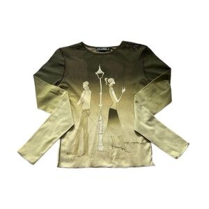 cop copine vintage mesh long sleeve